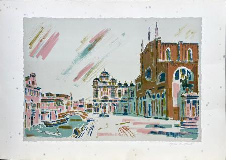 Art work by Egidio  Bonfante  Venezia  - lithography paper 